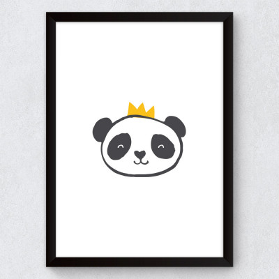 Quadro Decorativo Infantil Ursinho Panda