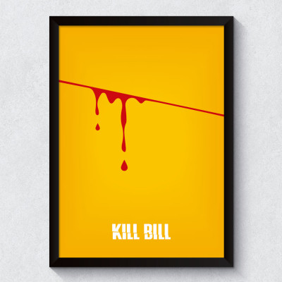 Quadro Decorativo Minimalista Kill Bill