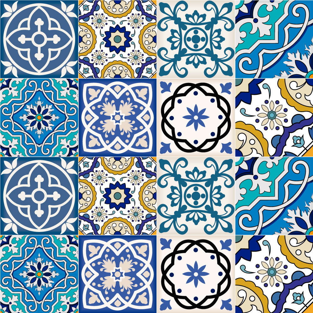 Papel de Parede Azulejo Português 