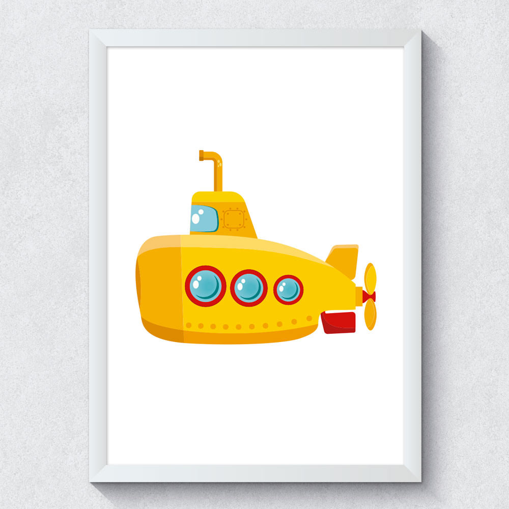 Quadro Decorativo Yellow Submarine