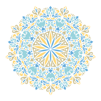Adesivo de Parede Mandala Colorida II