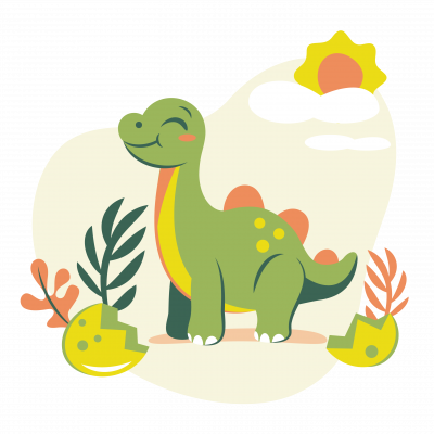Adesivo de Parede Dinossauros Baby