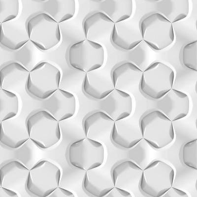 Papel de Parede Hexagonal 3D