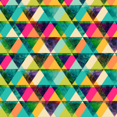 Papel de Parede Triângulos Abstratos Coloridos