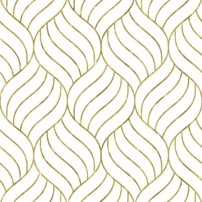 Papel de Parede Decorativo Linhas (Ouro)