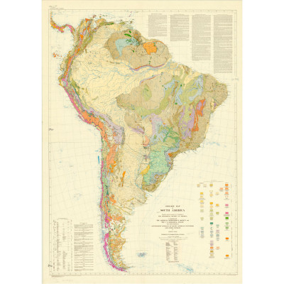 Quadro Decorativo Mapa Antigo Brasil Império