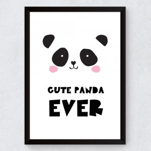 Quadro Decorativo Infantil Panda