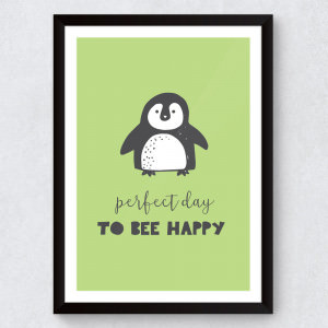 Quadro Decorativo Infantil Perfect Day To Bee Hahppy