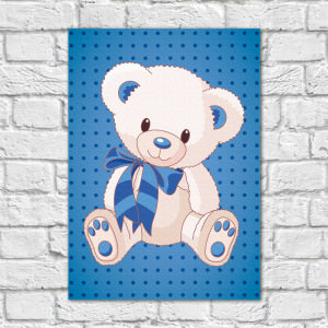 Quadro Decorativo Infantil Urso Menino