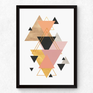 Quadro Decorativo Triângulos