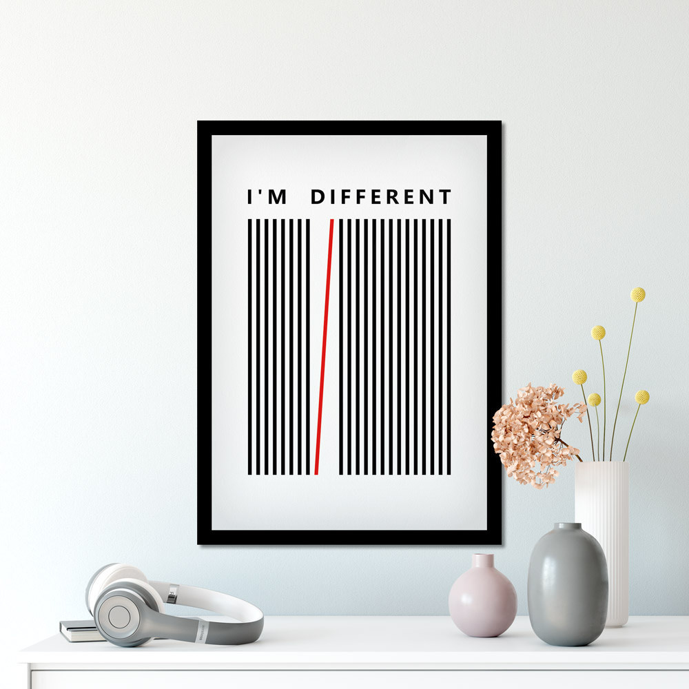 Quadro Decorativo "I Am Different"