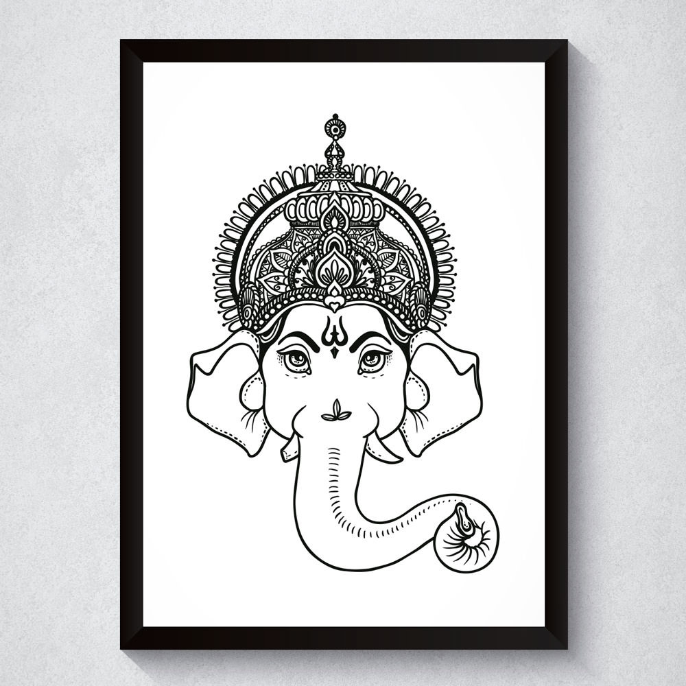 Quadro Decorativo Ganesha