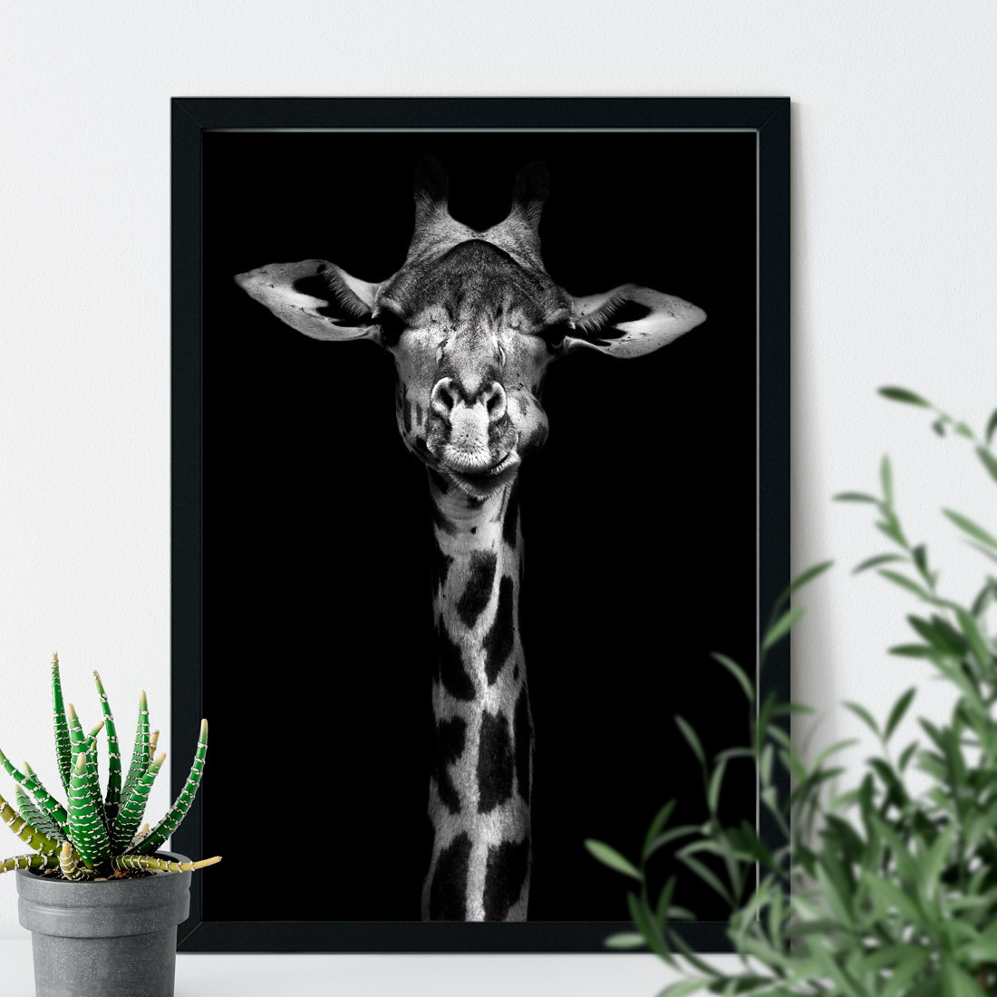 Quadro Decorativo Girafa Fotografia