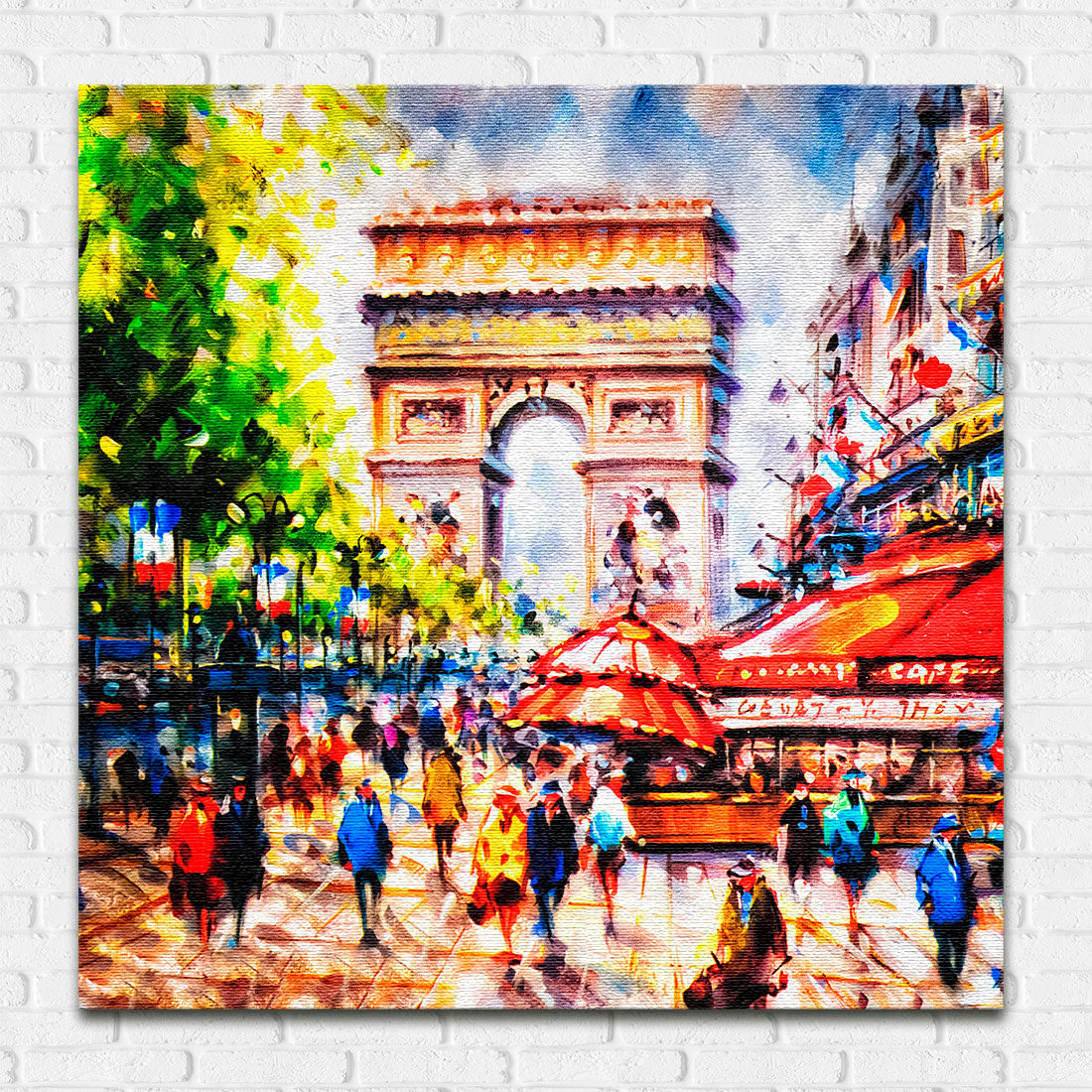 Quadro Decorativo Paris Arco do Triunfo - Em Canvas