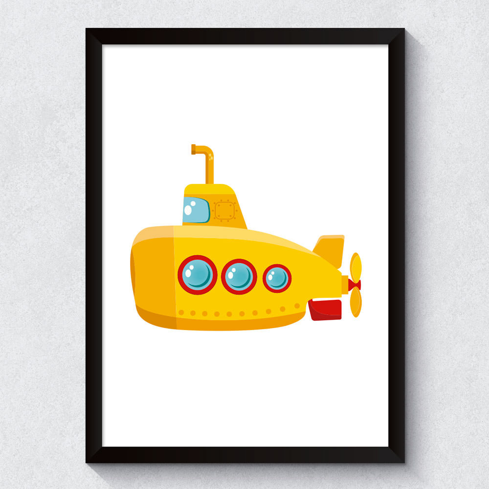 Quadro Decorativo Yellow Submarine